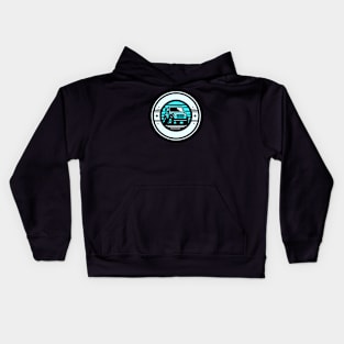 Jeep Wrangler Baby Blue Kids Hoodie